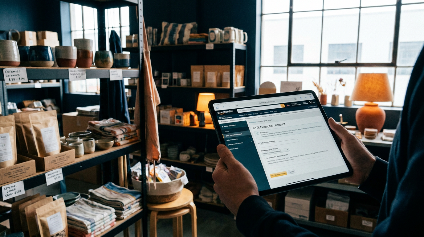 Immagine generata con AI per l'articolo Esenzione GTIN su Amazon: quando serve e come richiederla